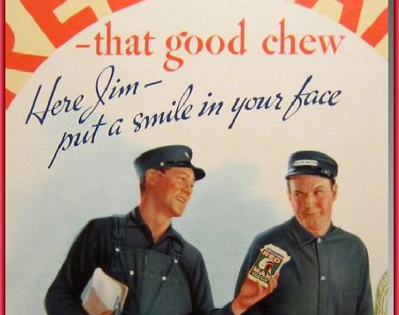 vintage ad for chewing tobacco
