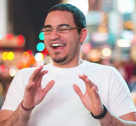 la mesa dentist patient model laughing in a white shirt